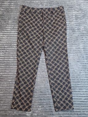 Zara Black Trousers with Gold Chain Pattern